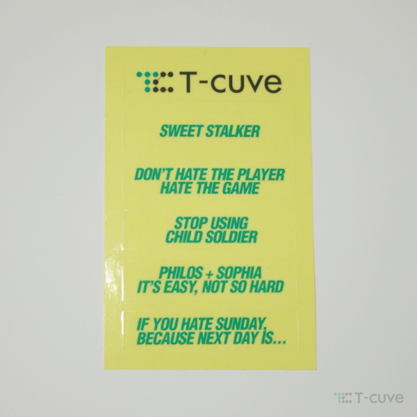 Tee-title Sticker