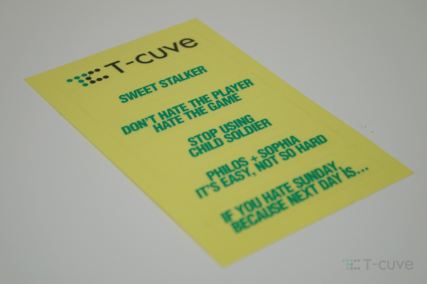 Tee-title Sticker