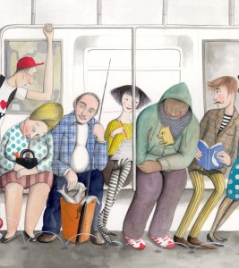 Sophie Blackall - Poster on the New York Subway